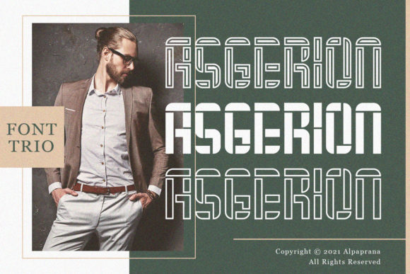 Asgerion: A Luxurious Display Font for Bold Brand Identity