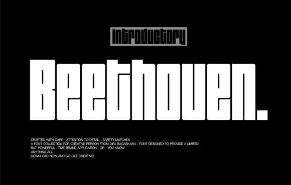 Beethoven: A Bold Display Font for Digital Impact