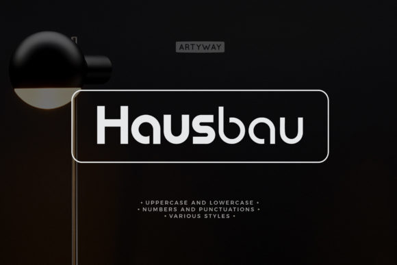 Hausbau: A Minimalist Display Font for Editorial Clarity