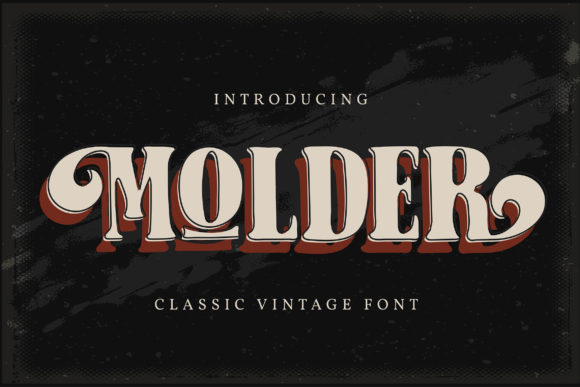 Molder: A Bold, Vintage Display Font That Anchors Brand Identity