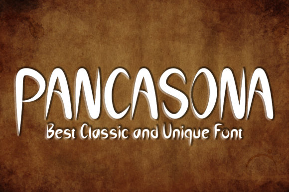 Pancasona: A Spooky-Casual Display Font for Crafters & Sellers
