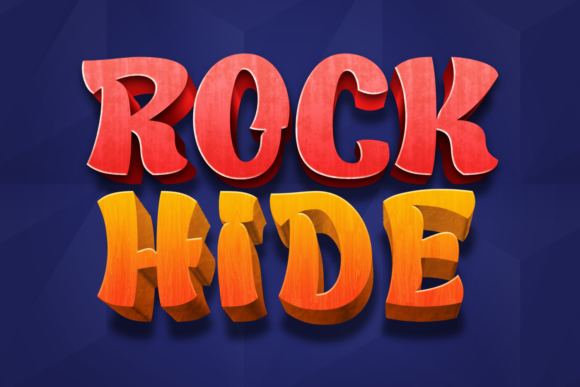 Rock Hide: A Bold Display Font for Digital Brand Impact
