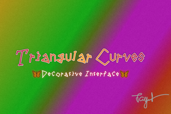 Triangular Curves: A Display Font That Cuts Through the Feed